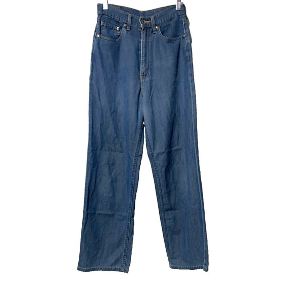 Vintage Levis 575 Jeans Mens Size 29 Blue Wide Leg Made In Japan 90s Denim Pants - Picture 1 of 16